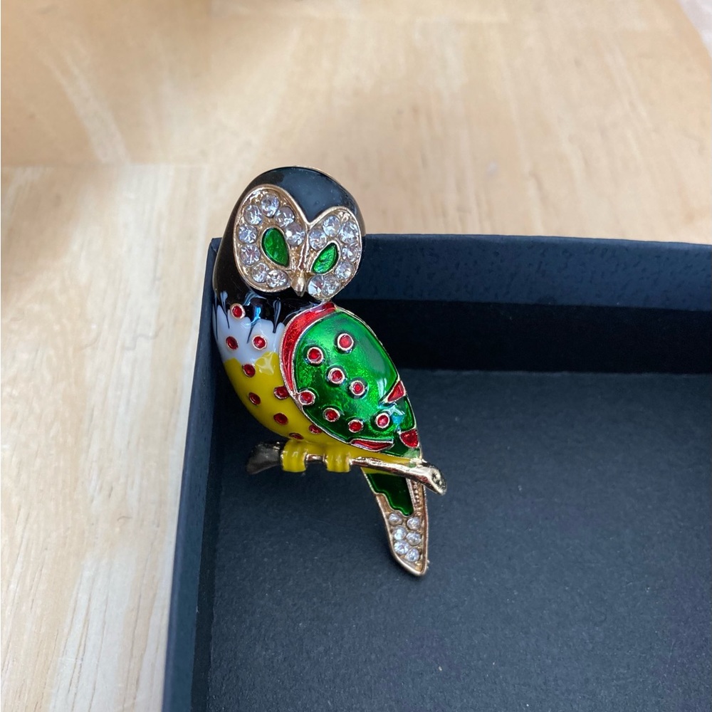 Brooch. OWL. NEW. BEAUTIFUL - Picture 10 of 16